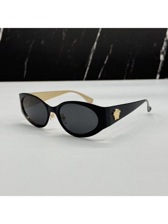 Versace VE2263 1433/87 Black Gold Unisex Sunglasses Authentic NEW main image 9